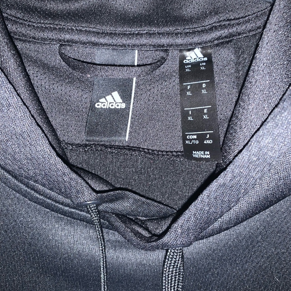 Adidas Men's Black Hoodie - Picture 2 of 5